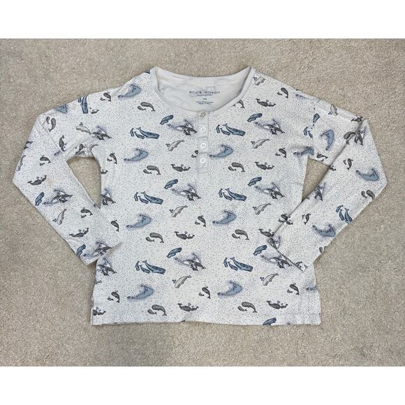 Erica Wilson Nantucket Women's Long PJ Set Save The Whales Size XS - Picture 2 of 8